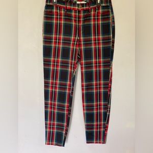Vineyard Vines Jamie High Rise Plaid Pants Size 8
